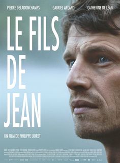 a movie poster for the film le fils de jean with a man staring into the distance