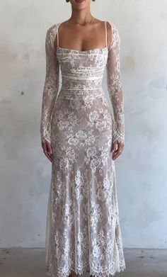 Fairy Tale Wedding Dress, Bandage Dress Bodycon, Dream Wedding Ideas Dresses, Prom Dress Inspiration, Ball Gowns Evening, Glam Dresses, Lace Embroidery, Romantic Weddings, Lace Maxi Dress