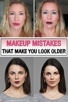 Makeup To Look Older, Teknik Makeup, Makeup For Older Women, Makeup Tips For Older Women, Old Makeup