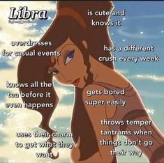 an image of a woman in the water with her hand on her hip and text that reads, libra is cute and knows it for casual events