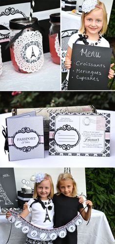 Parisian Tea Party for Little Girls! Parisian Birthday, Paris Birthday Theme, Parisian Night