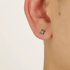 Type: AccessoriesMaterial:925 sterling silverSize: 7.2 x 7.2 MM Best Earrings For Men, Anise Star, Best Earrings, Stud Earrings For Men, Earrings For Men, Earrings Ear, Black Earrings, Star Earrings, Height And Weight