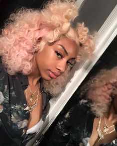 Dyed Natural Hair, Hair Laid, Rose Gold Hair, Baddie Hairstyles, Hair Black, Gold Hair, Grunge Hair