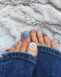 Christmas Toes, Cute Toe Nails, Sweater Nails, Nails Polish, Toe Nail Designs, Toe Nail Art