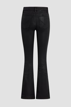 Description Streamlined and flattering, our Barbara High-Rise Bootcut Jean in Noir Coated is cut for a slim, contoured fit with an elevated waistline and a gently flared leg. Made from premium stretch denim specially treated with a high-shine wax coating, it’s the eye-catching pair your collection needs. Product Details 5 Pocket StyleFront Rise: 10.25", Leg Opening: 19", Inseam: 34.5"Model wearing size 25Measurements based on size 27 Fit & Care Content: 53.9% Cotton 37.9% Modal 5.6% Dty 2.6% Lyc Fitted Elastane Flares For Fall, Fall Fitted Elastane Flares, Fitted Mid-rise Flare Jeans For Night Out, Classic Fitted Full-length Flares, Sleek Fitted Flare Pants, Classic Fitted Full Length Flares, Fitted Full-length Flare Jeans For Night Out, Fitted Black Elegant Flare Jeans, Elegant Full Length Flare Jeans For Work