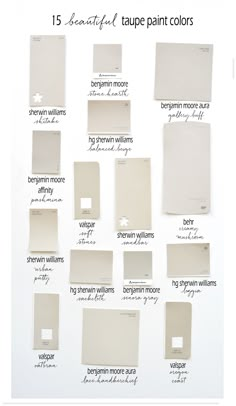 some white paint samples are displayed on a wall with the words pro details below them