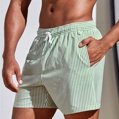 Super Stylish Ships In 5-10 Business Days Vintage Swimwear Mens, Mens Bathing Suits Swim Trunks, Old Money Swimwear Men, Men’s Bathing Suits, Mens Swimwear Looks, Beach Outfit Men Swimwear, Men Bathing Suits, Male Swimsuit, Swimming Shorts Men