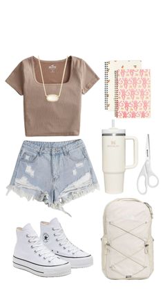 #outfit #outfitinspo #inspo #follow #fyp #foryou #outfitinspo #trend #school #backtoschool #backtoit #trending Bestie Summer, Preppy Summer Outfits, Casual Preppy Outfits, Trendy Outfits For Teens, Cute Lazy Day Outfits, Summer Goals, Summer Inspo, Cute Preppy Outfits, Trendy Summer Outfits