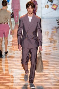 Versace Spring, Men Spring, Donatella Versace, Men's Wardrobe, Mens Spring, Versace Men, Spring Summer 2015, Double Breasted Suit