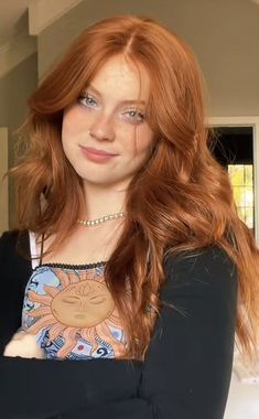 Dark Honey Red Hair, Red Hair With Fair Skin, Ginger Hair Pale Skin Blue Eyes, Natural Looking Ginger Hair, Ginger Hair Styles Natural Redhead, Scotlyn Ryan, Red Head Curtain Bangs, Types Of Ginger Hair, Hot Ginger Hair