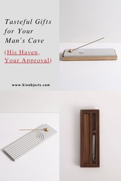 four different types of gifts for man's cave