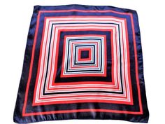 Vintage striped small scarf / bandana. Colors - red and blue Material - the component tag is missing, I suppose it is polyester. Measures 20''/51cm Very good vintage condition  More VINTAGE SCARVES - https://www.etsy.com/shop/DejaVuShopGifts?ref=seller-platform-mcnav&section_id=27479992 To continue visiting the shop:  https://www.etsy.com/shop/DejaVuShopGifts Red Square Silk Scarf, Bandana Colors, Headband Vintage, Geometric Scarf, Vintage Scarves, Scarf Bandana, Small Scarf, Scarf Headband, Vintage Scarf