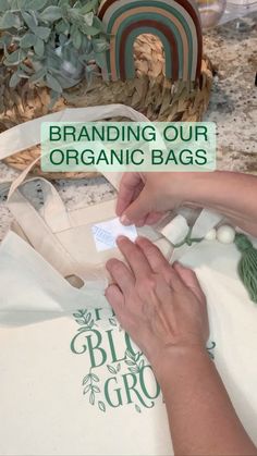 raymarartful on Instagram: Plant, bloom and grow as a person you want to be💚 - - - Do you check our aesthetic organic bags yet? Link in bio!! - - - - #raymarartful… Grow As A Person, Branding