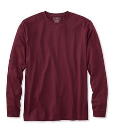 Made of soft cotton that resists wrinkles, stains, shrinking, fading and pilling, our resilient long-sleeve tee keeps its shape wash after wash. Traditional Fit: Relaxed through the chest, sleeve and waist. 100% jersey-knit cotton. Double ring-spun fabric fights shrinkage, stains, wrinkles, fading and pilling. Built for comfort, the fabric gets even softer the more you wash and dry it. Machine wash and dry. Comfortable enough for everyday wear. Durable double-needle stitching. Soft jersey-knit t