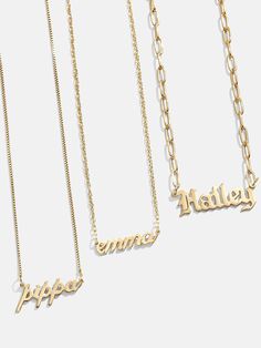 14K Gold Custom Nameplate Necklace - Gold Jewish Star Necklace, Gold Birthstone Necklace, Nameplate Necklace Gold, 14k Gold Initial Necklace, Nameplate Necklace Silver, Gold Medallion Necklace, Custom Initial Necklace, Early Black Friday, Gold Medallion