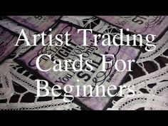 the cover of artist trading cards for beginners