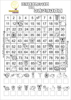 a printable worksheet for numbers 1 - 10 with animals and numbers on it