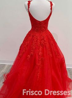 تول أحمر دانتيل خط فساتين السهرة الرسمية يزين فساتين الحفلة الراقصة الطويلة Red V-neck Gown For Banquet, Red V-neck Wedding Dress, Red A-line Tulle Dress, Red Sleeveless Tulle Dress, Red Sleeveless Gown For Banquet, Sleeveless Red Tulle Dress, Sleeveless Red Gown For Banquet, Formal Red Tulle Ball Gown, Red Tulle Ball Gown For Formal Events