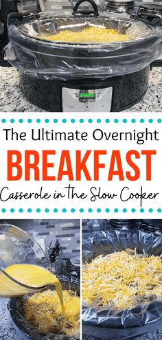 the ultimate overnight breakfast casserole in the slow cooker