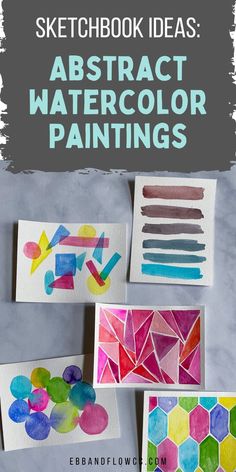 easy abstract watercolor painting ideas for kids