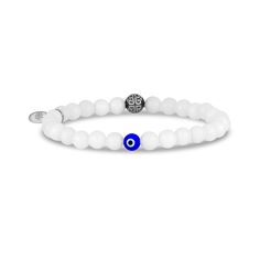 a bracelet with an evil eye on it