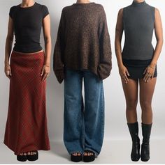 Casually Cute Outfits, Knitted Sweater Over Dress, Autumnal Outfits Aesthetic, Fall Off Duty Model, 8th House Fashion Aesthetic, Sade Fall Outfits, Words To Describe Fashion Style, Sick Day Work Outfit, Art Critic Outfit