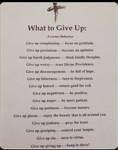 a poem written in black and white with the words what to give up on it