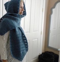 http://www.ravelry.com/patterns/library/lani-hooded-scarf Scarf With Hood, Crochet Hooded Scarf Pattern, Hooded Scarf Pattern, Crochet Hooded Scarf, Crochet Hood, Hood Pattern, Crocheted Scarf, Crochet Headband Pattern, Crochet Shrug