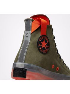 Khaki Converse, Converse Shoes High Top, Converse Star Player, Cargo Khaki, Kids Converse, 자수 디자인, Hype Shoes