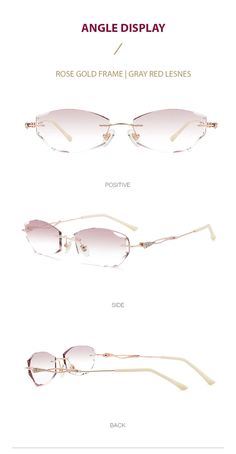 Chashma Women's Rimless Rectangle Titanium Frame Diamond Trimmed Eyegl – FuzWeb Elegant White Rimless Sunglasses, Elegant Rimless Clear Sunglasses, Rectangle Eyeglasses, Rose Gold Frame, Eyewear Glasses, Clip On Sunglasses, Prescription Eyewear, Men's Eyeglasses, Men Eyeglasses