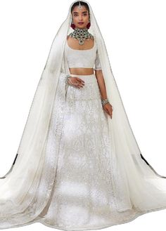 White Lengha Choli, White Lengha, Lehenga For Wedding, Heavy Lehenga, Choli For Women, Choli Blouse, Lengha Choli, Plus Size Blouse, Embroidered Wedding