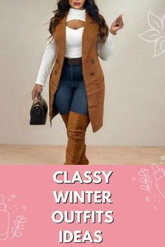 Cold Winter Outfits Baddie, Winter Outfit Ideas Casual, Korean Winter Outfits, Skirts Ideas, Cold Weather Outfit, Classy Winter Outfits