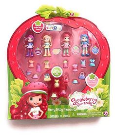 strawberry shortcakes play set in the packaging