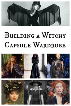 Witchy Aesthetic Clothing, Casual Witchy Style, Mixing Fashion Styles, Witchy Fashion Over 40, Goth Wardrobe Staples, Everyday Witchy Outfit, Moody Capsule Wardrobe, Witchy Christmas Outfit