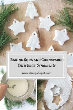 baking soda and cornstarch christmas ornaments