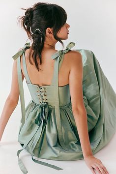 Louise New York Marie Dress Flattering Dress, Green Fits, Fairy Fashion, Black Tie Wedding, Blue Fits, Flattering Dresses, Birthday Dresses, Drop Waist, Free People Dress