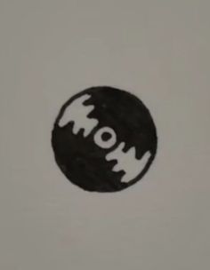 a black and white photo with the word mom on it