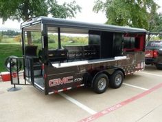 a food truck parked in a parking lot