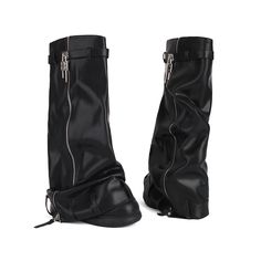 Shop Women's Black Round Toe Fold-over Boots Platform Wedge Heel Y2K Fashion Boots color Black for Dancing Club, Night Club, Party with worldwide Free shipping & Free return. Rick Owens Tall Boots, Ysl Platform Boots, Navy Blue Wedding Shoes, Blue Satin Heels, Royal Blue Wedding Shoes, Red Satin Heels, Kitten Heel Wedding Shoes, Navy Wedding Shoes, Y2k Boots