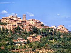 an old village on top of a hill