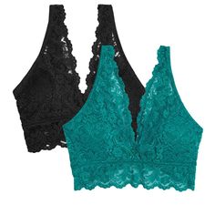 Effortless style. Versatile and comfortable, the Smart&Sexy Signature Lace Deep V Bralettes features all-over signature lace with soft, removable cups for padding when you want them and a natural shape when you don't. A pullover style, these lace bralette tops are wire free, soft, and stretchy for all day comfort. Bralette tops features extra wide front camisole straps, and a gorgeous deep v plunge in the front, perfect for peeking through your favorite tops. Wear it around the house, wear it to Lace Bra With Lace Closure For Night Out, Lace Push-up Bra For Night Out, House Wear, Lace Bralette Top, Bralette Top, Everyday Bra, Bralette Tops, Shoulder Shirts, Scalloped Lace