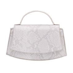 This trendy metallic printed snake crossbody bag is perfect for a day to night outfit, also comes in with drop in chain to go hands free. Features: Pocket, Removable Straps, Carry HandleClosure Type: Magnetic SnapPockets: 1 Inside Slip PocketMetal Color: Silver ToneMeasurements: 5.5 Height/Inches, 1.75 Depth/InchesHandle Drop Length: 26 InchesMax Strap Drop Length: 26 InchesBase Material: 100% PolyurethaneFabric Description: Polyurethane CoatedLining Material: SyntheticCare: Spot CleanCountry of Silver Rectangular Satchel With Top Carry Handle, Rectangular Silver Satchel With Top Carry Handle, Day To Night Outfit, Accessories Guide, Bag Silver, Drop In, Crossbody Strap, Hands Free, Evening Bags