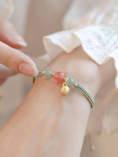 1pc Lotus & Lucky Bead Braided Bracelet Suitable For Women's Daily Wear Multicolor    Fabric     Women Fashion Jewelry, size features are:Bust: ,Length: ,Sleeve Length: String Bracelets, Handmade Fashion Jewelry, Braided Bracelet, Watches Women Fashion, Woven Bracelets, Red Agate, String Bracelet, Bead Jewellery, Braided Bracelets