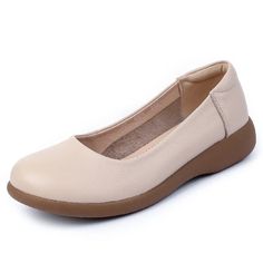 Add some fun and flair to your shoe collection with the Rosalinda Women's Slip-On Flats! by USS Shoes Made with genuine cow leather, these loafers feature a round toe and shallow design for a trendy and comfortable fit. Perfect for spring and autumn, slip them on and take on the day in style. Flats Online, Mens Athletic Shoes, Lace Up Flats, Cross Training Shoes, Trail Shoes, Pointed Toe Flats, Women's Flats, Safety Shoes, High Top Shoes