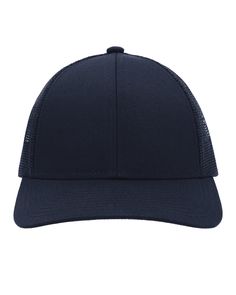 Low-Pro Trucker Cap - NAVY - OS | Pacific Headwear Low-Pro Trucker Cap in Navy Blue | Polyester Blend Navy Breathable Sports Hat, Breathable Navy Sports Hat, Classic Navy Baseball Cap With Curved Visor, Navy Six-panel Fitted Hat For Sports, Navy Six-panel Outdoor Hat, Navy Baseball Cap Trucker Hat For Outdoor, Navy Six-panel Trucker Hat For Outdoor, Navy Flat Bill Trucker Hat For Outdoor, Navy Six-panel Snapback Hat For Outdoor