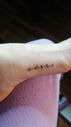 Unagi tattoo from friends series Friends The Show Tattoo, Unagi Friends Tattoo, Friends The Tv Show Tattoos, Tv Series Tattoo Ideas, Friends Tv Show Inspired Tattoo, Friends Series Tattoo Ideas, Tattoo Ideas Friends Tv Show, Friends Themed Tattoos, Tv Show Friends Tattoo