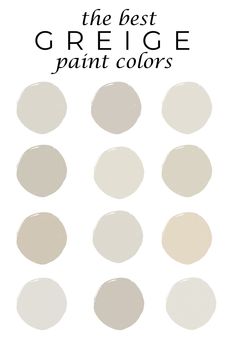 the best greige paint colors