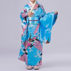 Gender:Girls'; What's in the box:Kimono Coat,Waist Belt; Types:Yukata,Robe,Kimono; Holiday:Masquerade; Style:Japanese Traditional; Occasion:Party; Material:Polyester; Age Group:Kid's; Listing Date:06/13/2022; Clothing Length:; Bust:; Height: Art On Fabric, Kids Kimono, Reference Clothes, Japanese Baby, Dresses For Graduation, Red Cherry Blossom, Kimono Pajamas, Memoirs Of A Geisha, Flower Fragrance