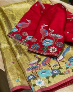 Thread Maggam Work Blouses, Blouse Maggam Work Designs, Thread Work Blouse Designs, Studio 149, Blouse Maggam Work, Patch Work Blouse Designs, Embroidery Blouses, Maggam Work Blouse