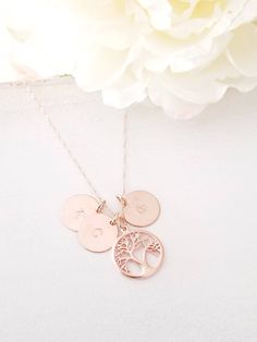 "Simple and beautiful minimalist initial disc necklace in 14k gold filled Great simple necklace for everyday 11MM Discs: 14k gold filled, 14K rose gold filled, Sterling silver 15MM Family Tree: 16K gold plated, 16K rose gold plated, White gold Plated Chain, Clasp: 18\"+2.5\" extender chain PERSONALIZED INITIAL Please note for me when you check out (A-Z). you may choose any length up to 20\". (NO EXTRA COST) Please leave a note at checkout to specify an alternative length All items come wrapped i Anniversary 14k Rose Gold Filled Charm Necklaces, Anniversary 14k Gold Filled Rose Gold Charm Necklace, Anniversary 14k Rose Gold Filled Charm Necklace, Personalized 14k Rose Gold Filled Charm Necklaces, Mother's Day Rose Gold 14k Gold Charm Necklaces, Rose Gold Hypoallergenic Necklace For Mother's Day, Hypoallergenic Rose Gold Necklace For Mother's Day, Minimalist Rose Gold Charm Necklace For Anniversary, Rose Gold 14k Gold Filled Charm Necklace For Gift